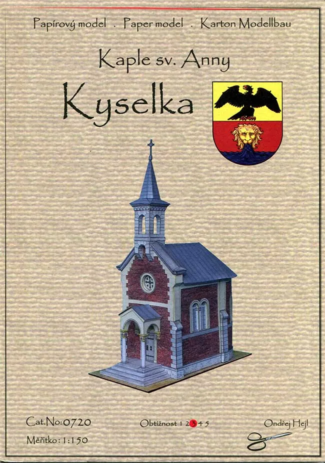 Papierový model - Kyselka - Kaplnka sv. Anny