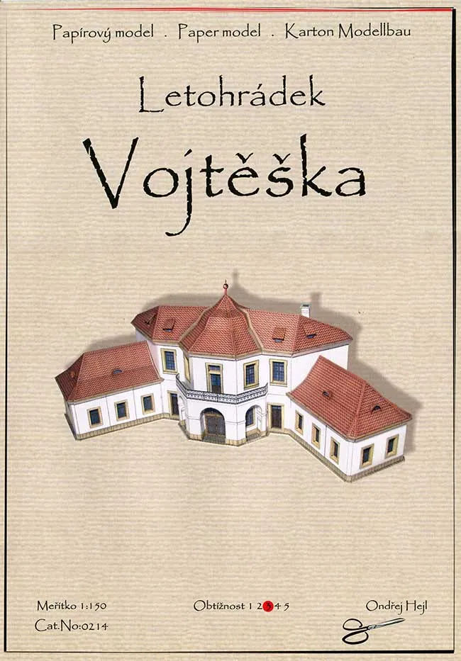 Papierový model - Letohrádok Vojtěška