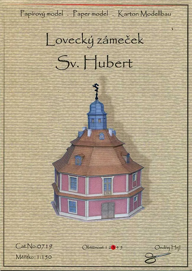 Papierový model - Lovecký zámoček Svatý Hubert