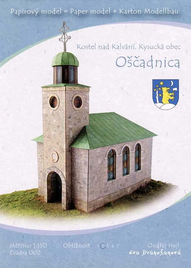 Papierový model - Oščadnica - Kostol nad Kalváriou