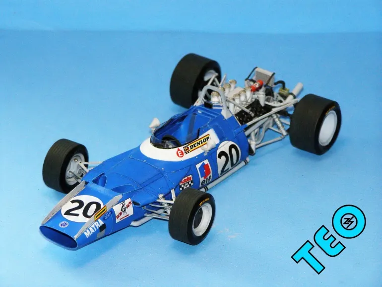 Papierový model Formula F1 MATRA MS80 - 1969 Jackie Stewart Italian GP, Monza + Laser