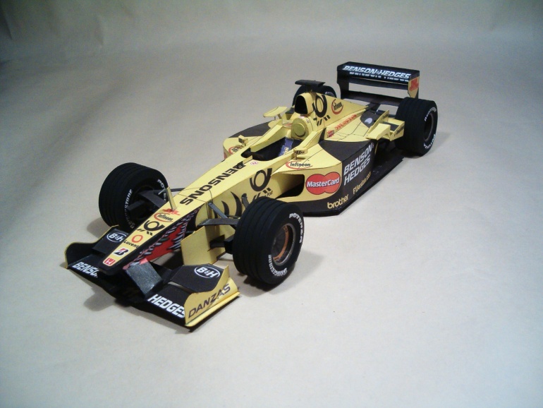 Papierový model - Formula F1 Jordan EJ 11 - 2001 H-H. Frenzen (J. Trulli)