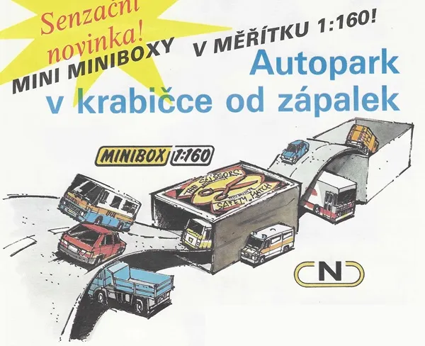 Papierový model Minibox Mix 9x 1:160