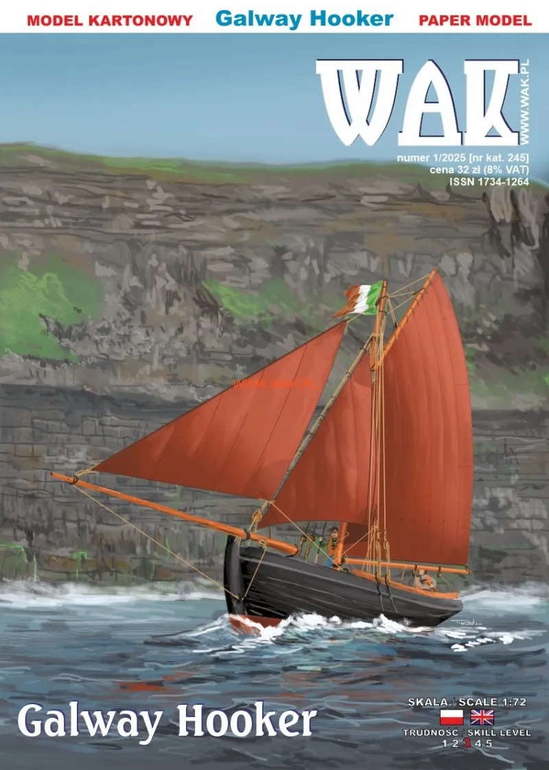 Papierový model - Galway Hooker