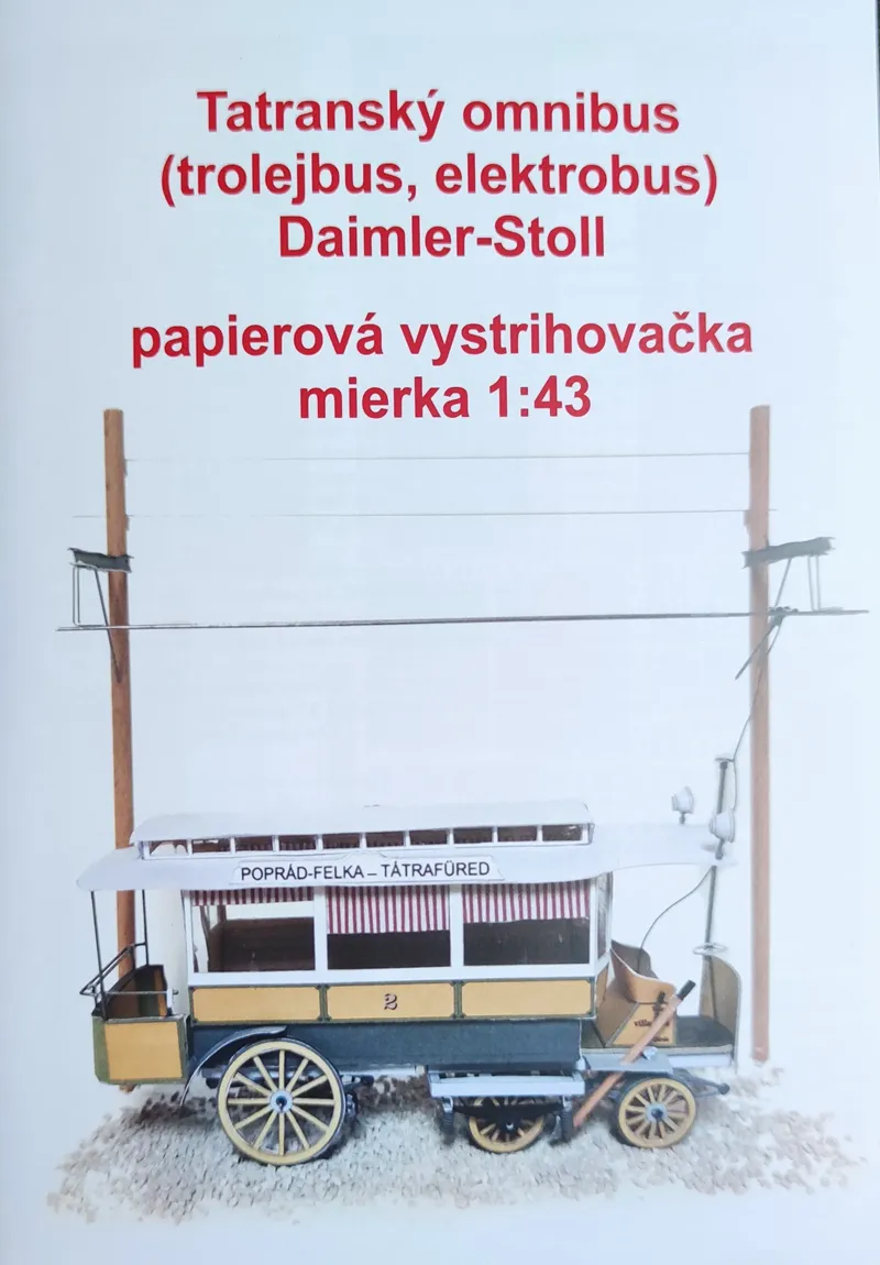 Papierový model - Tatranský trolejbus omnibus Daimler-Stoll