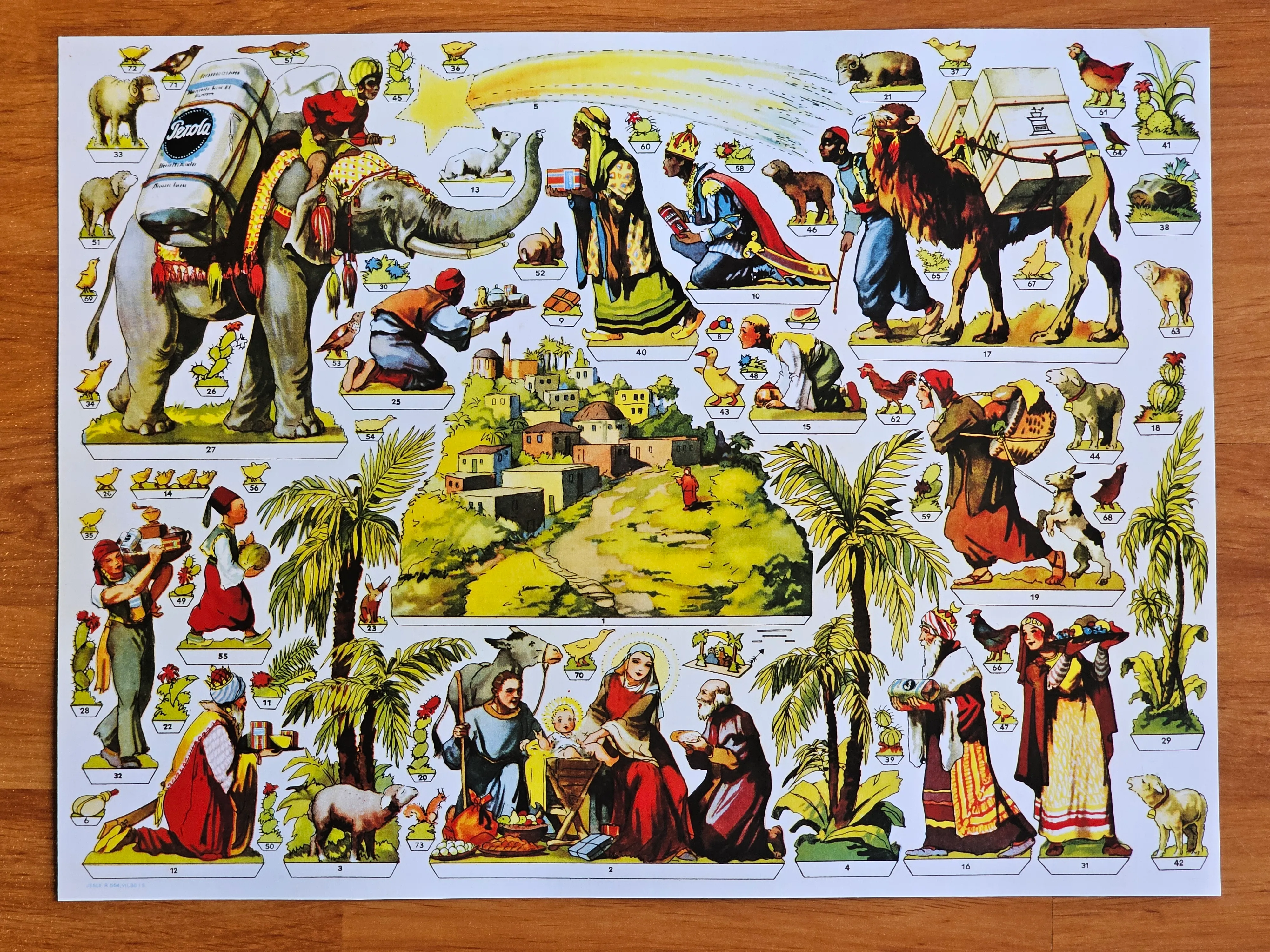 Papirový model - Betlehem Reprint - reklama Perola