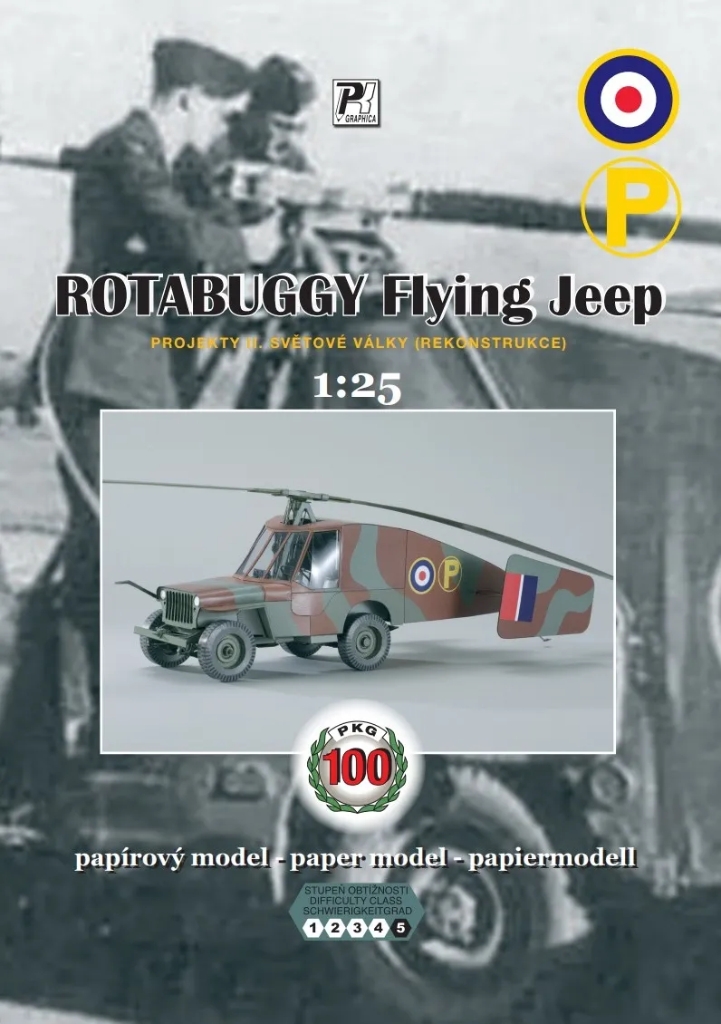 Papierový model - Rotabuggy - Flying Jeep