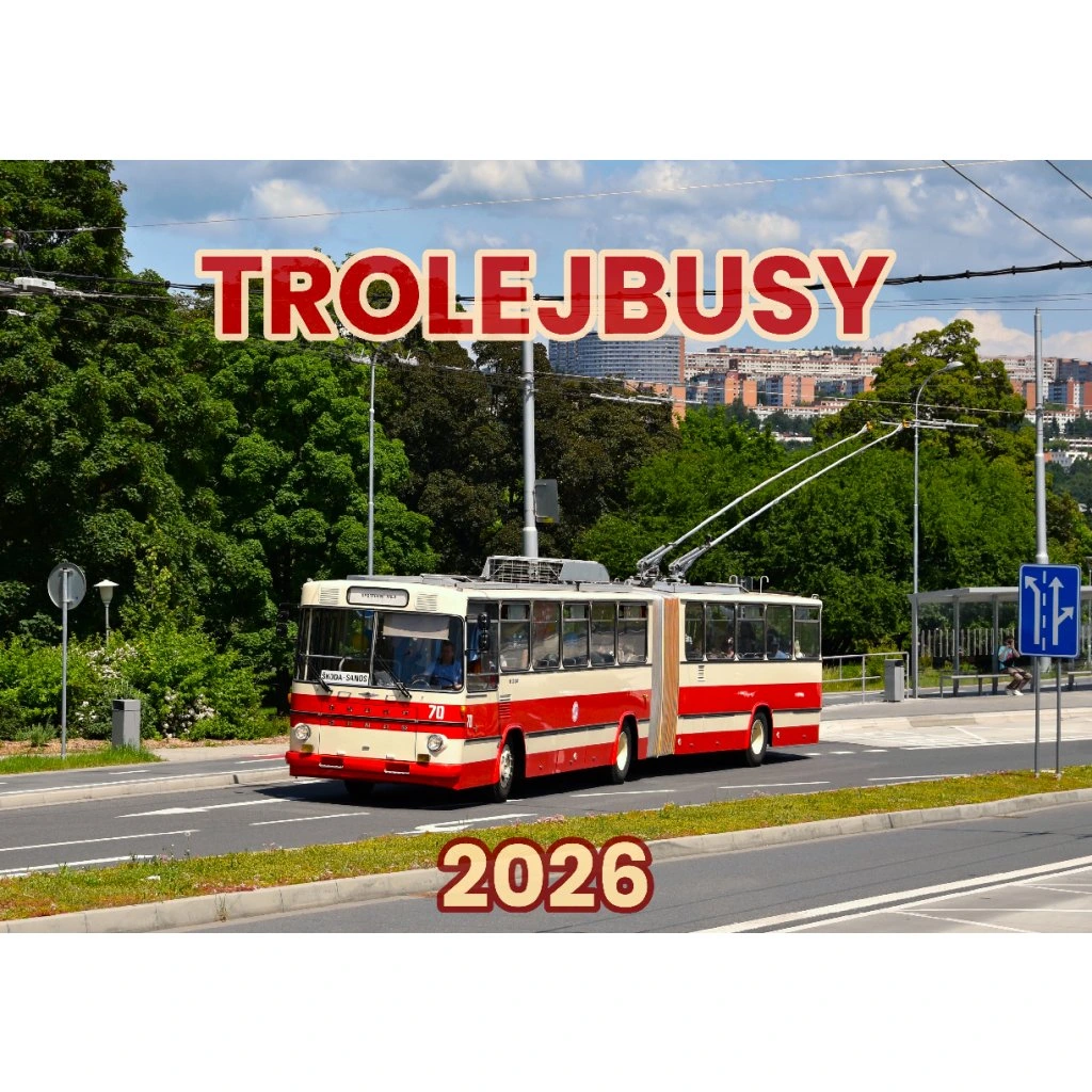 Kalendár nástenný 2026 A3 Trolejbusy 