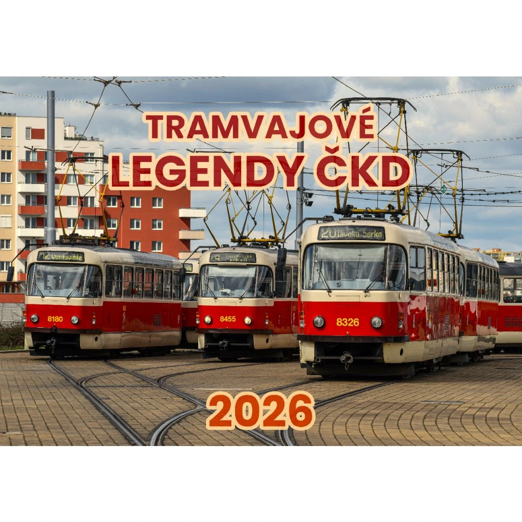 Kalendár nástenný 2026 A3 Električkové legendy ČKD