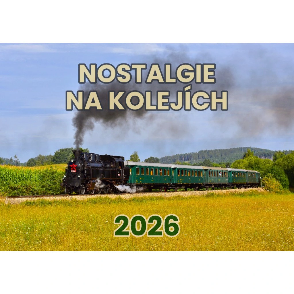 Kalendár nástenný 2026 A3 Nostalgia na koľajách