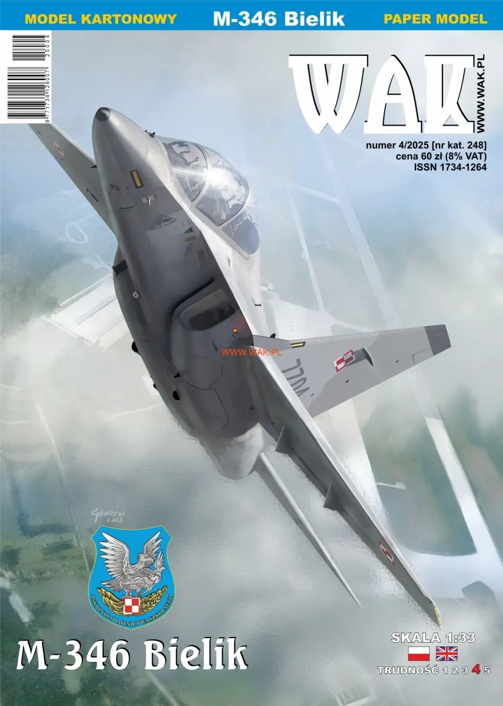 Papierový model - Stíhač M-346 Bielik