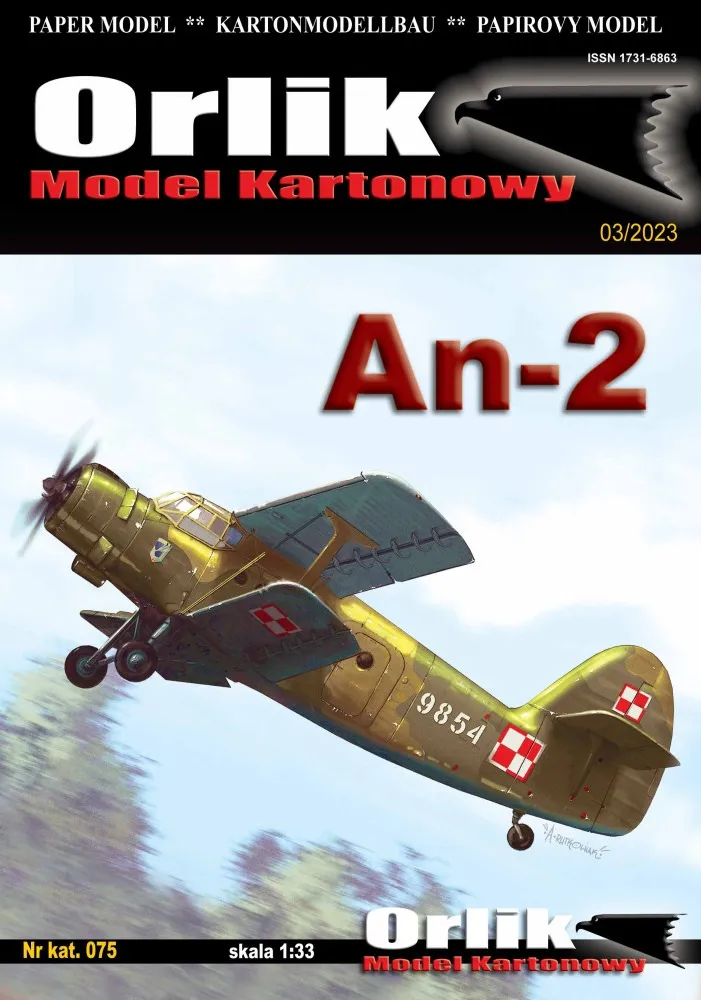 Papierový model - Dvojplošník AN-2 2.vydanie