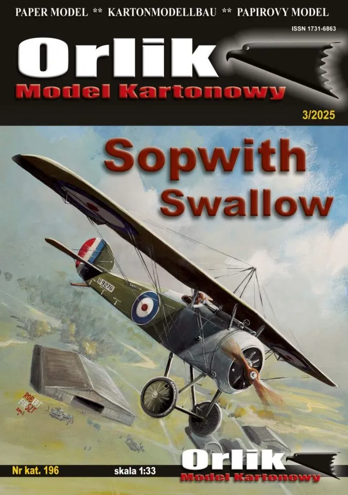 Papierový model - Sopwith Swallow 1:33