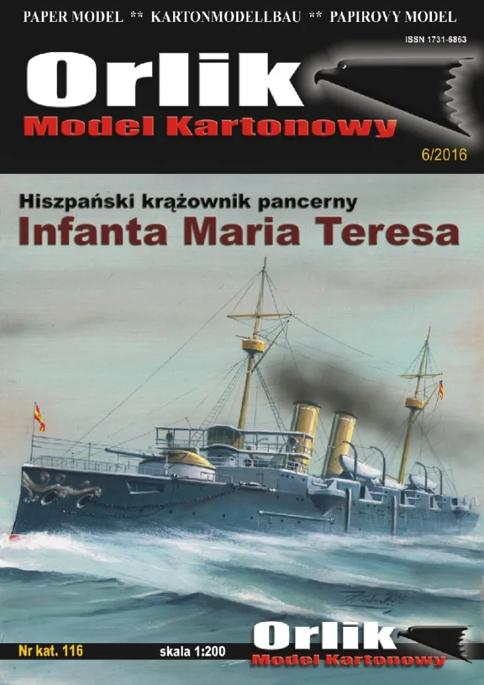 Papierový model - Španielsky obrnený krížnik Infanta Maria Teresa