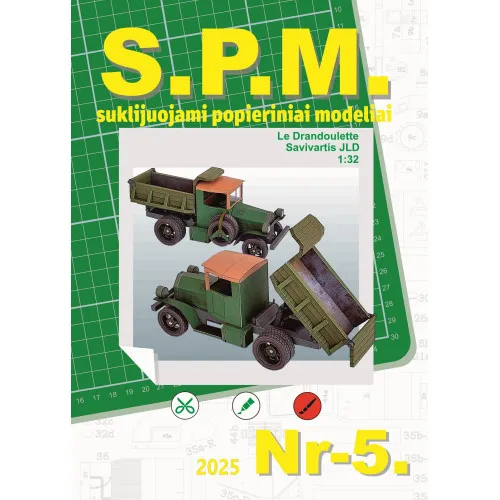 Papierový model - Le Drandoulette - sklápač JLD