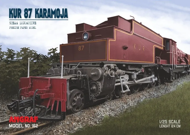 Papierový model - Parná lokomotíva EC3 class - KUR 87 Karamoja