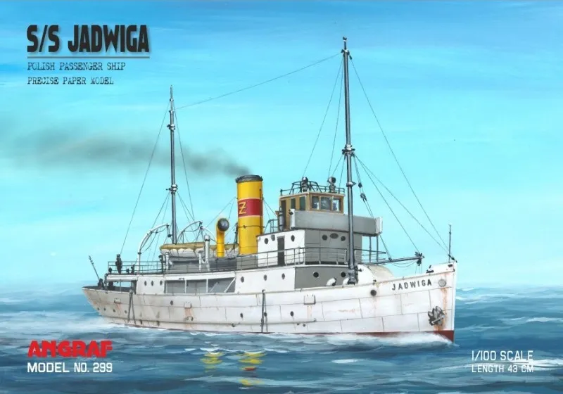 Papierový model - Poľská osobná loď S/S Jadwiga