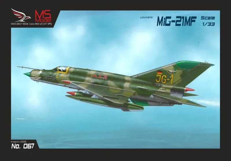Papierový model - Stíhač MiG-21MF Luftwafe