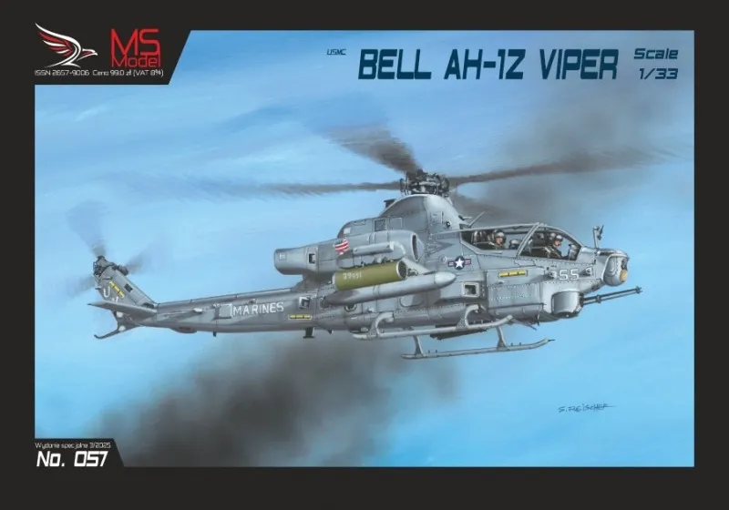Papierový model - Vrtuľník BELL AH-1Z Viper USMC