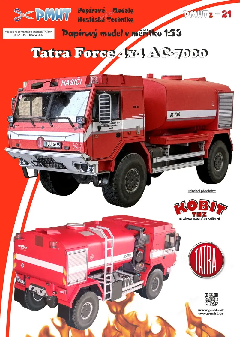 Papierový model - Tatra Force 4x4 AC-7000