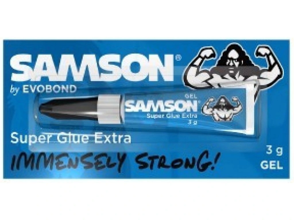 Samson Super Glue gélové sekundové lepidlo modré 3 g 1ks