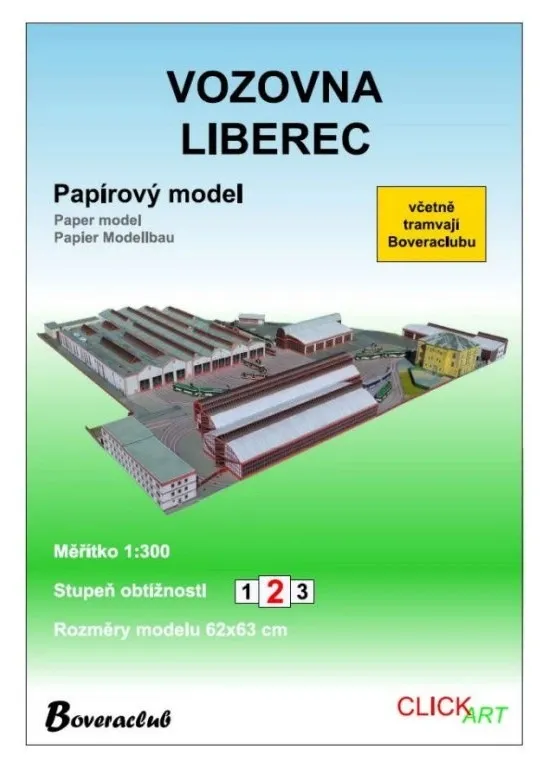 Papierový model - Vozovňa Liberec 1:300