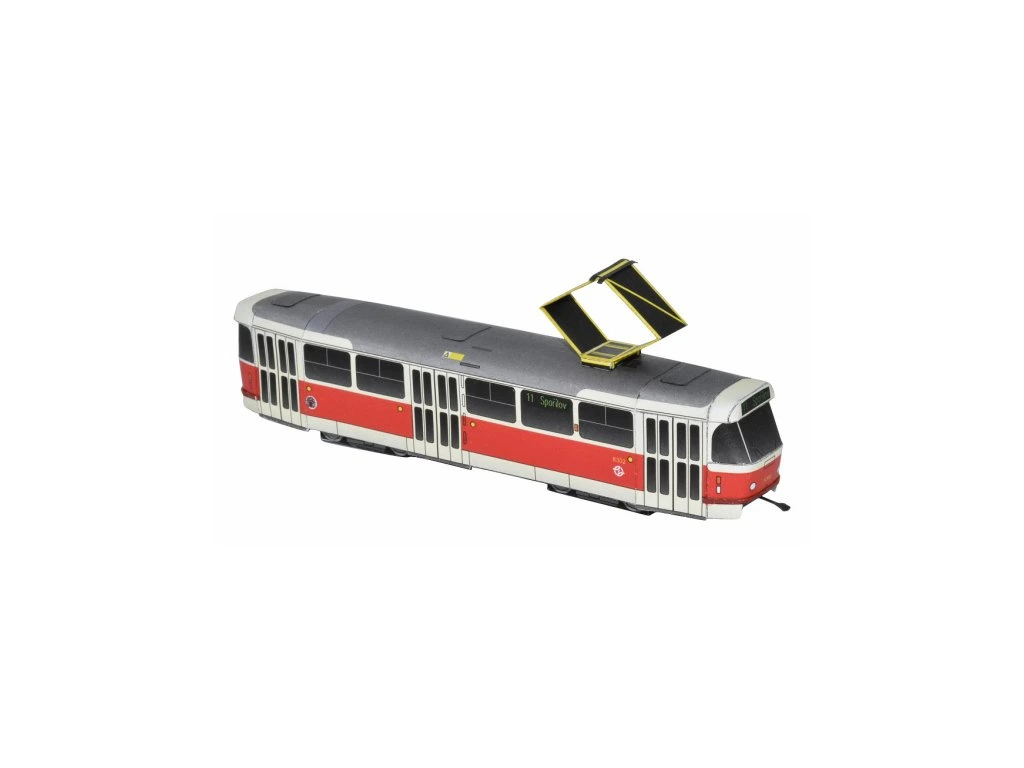 Papierový model - Električka ČKD TATRA T3R.P Praha