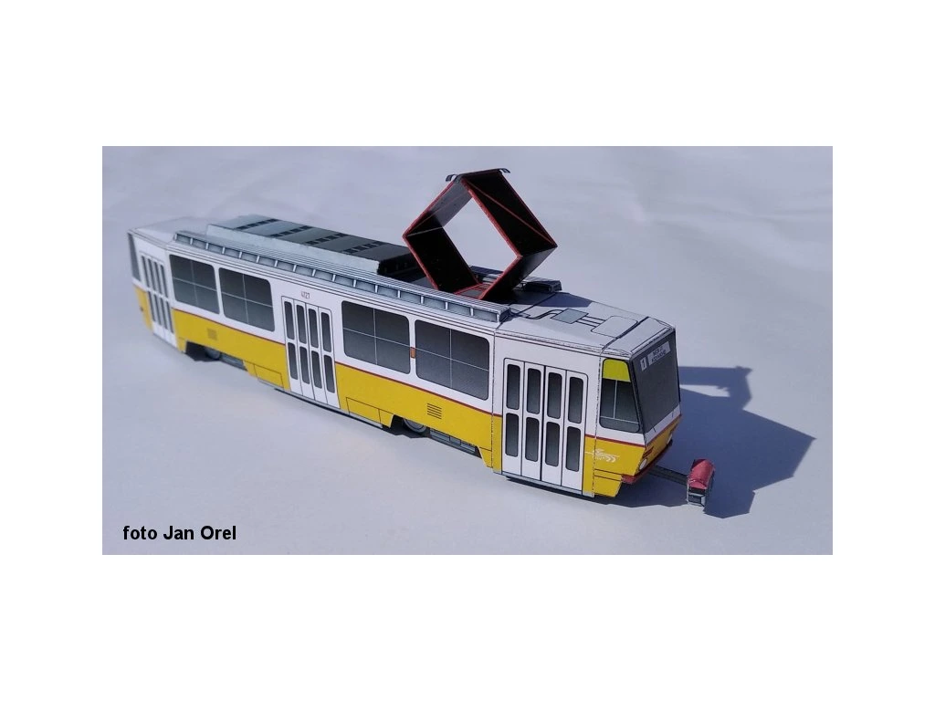 Papierový model - Električka ČKD TATRA T5C5 Budapešť