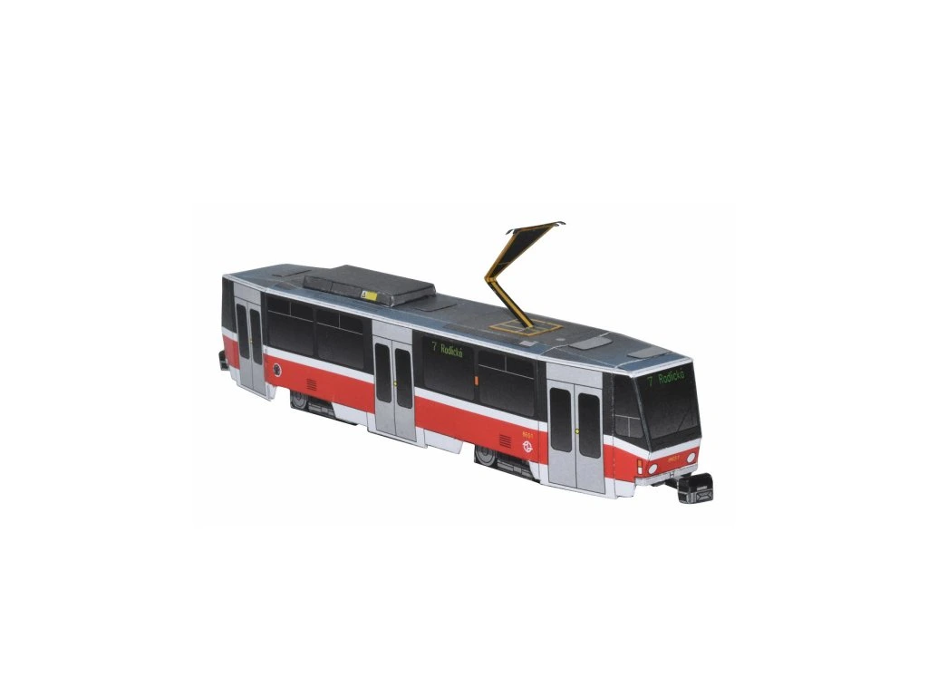 Papierový model - Električka ČKD TATRA T6A5 Praha