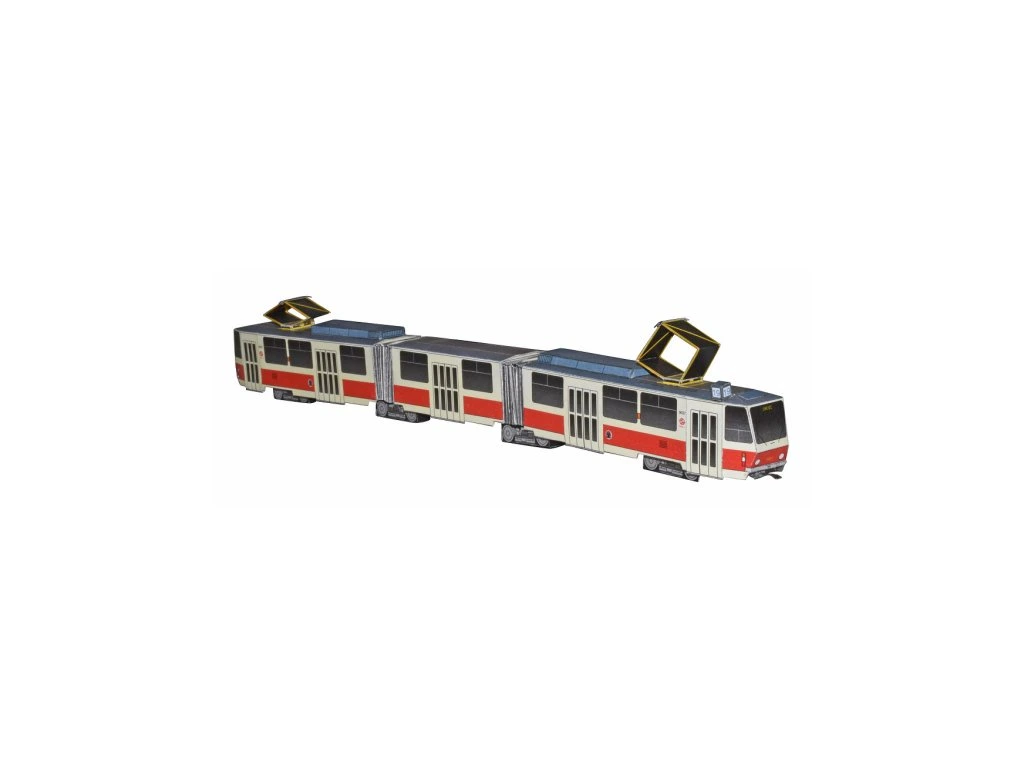 Papierový model - Električka ČKD TATRA KT8D5 Praha