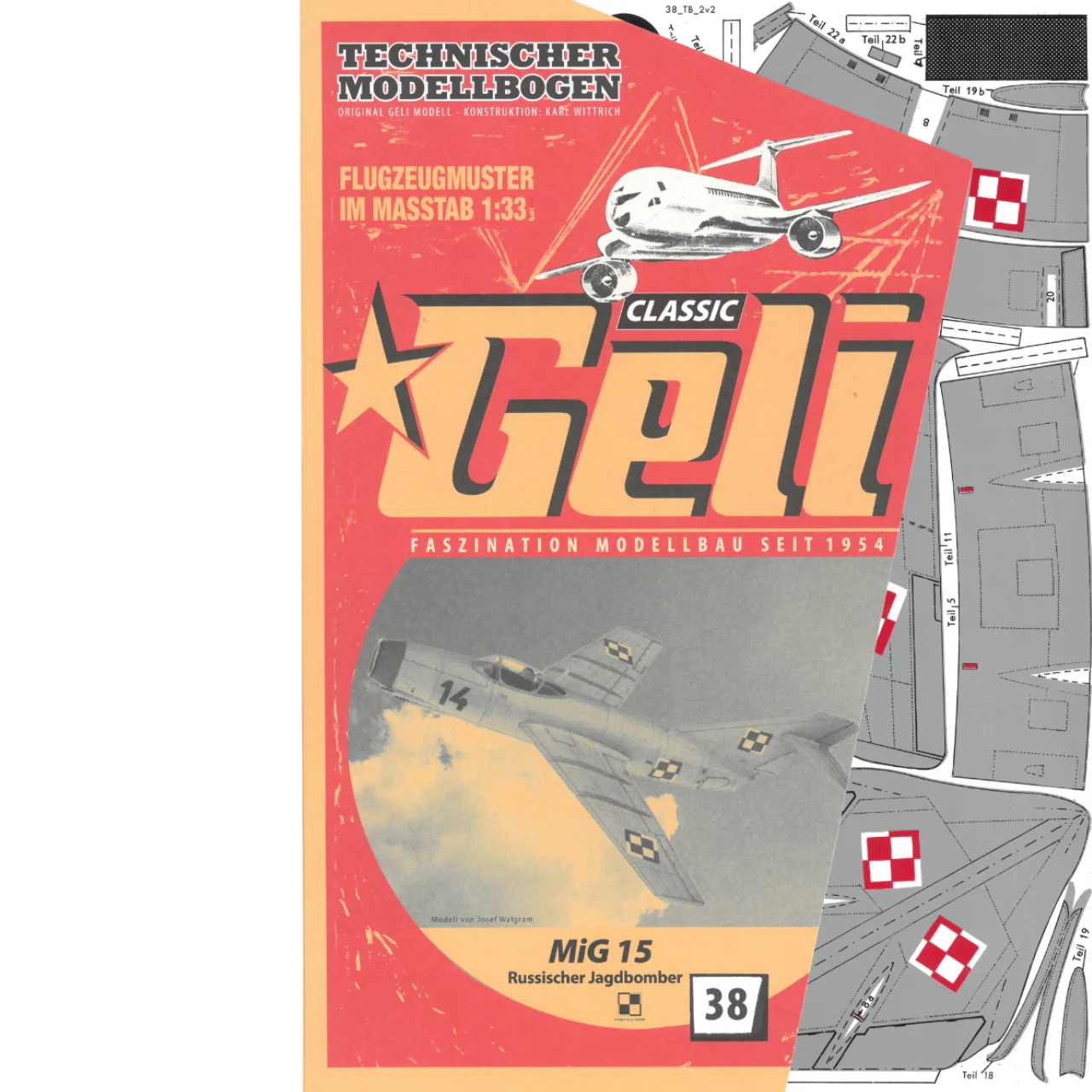 Papierový model - MiG-15 „Fagot“