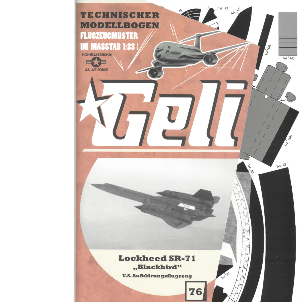 Papierový model - Lockheed SR-71 Blackbird