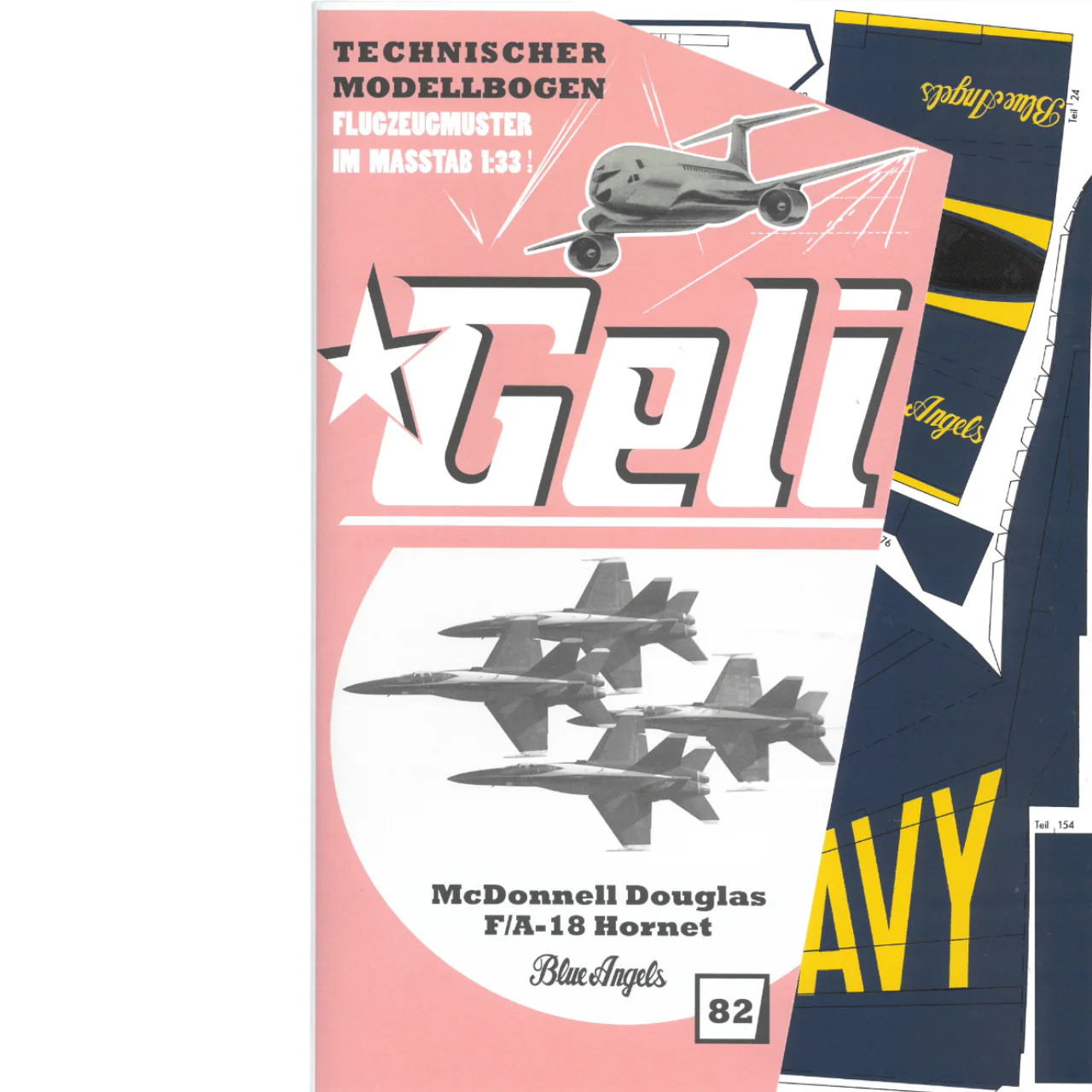 Papierový model - McDonnell Douglas F/A-18 Hornet „Modrí anjeli“