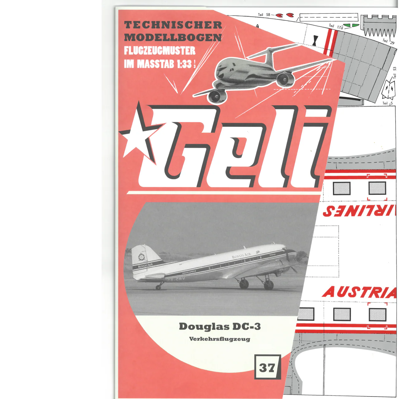 Papierový model - Douglas DC-3