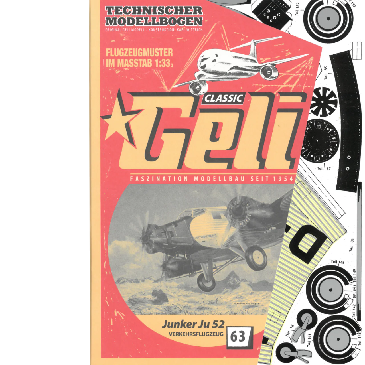 Papierový model - Junkers Ju 52 „Tante Ju“