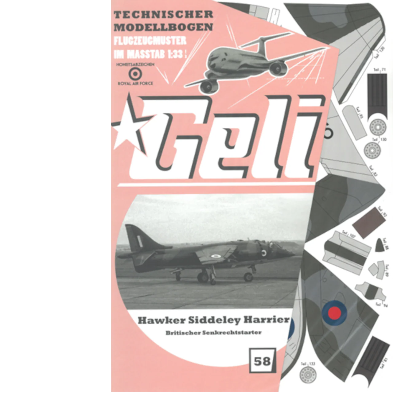 Papierový model - Hawker Harrier