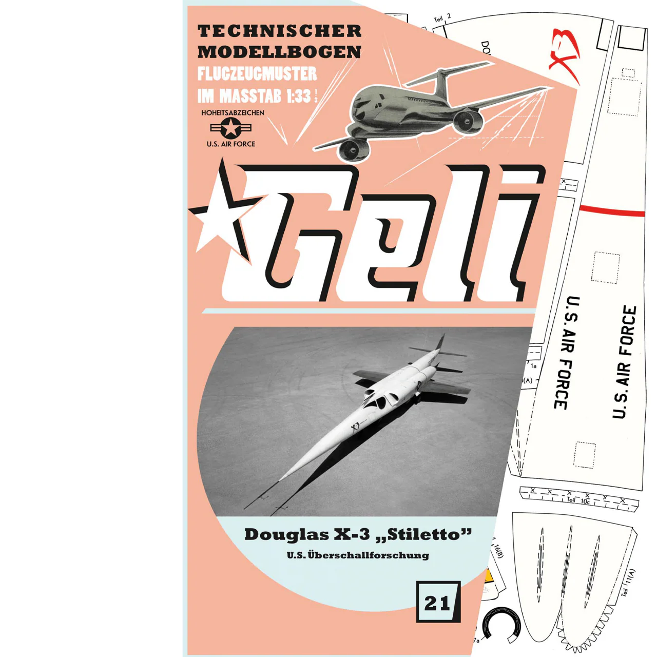 Papierový model - Douglas X3 „Stiletto“