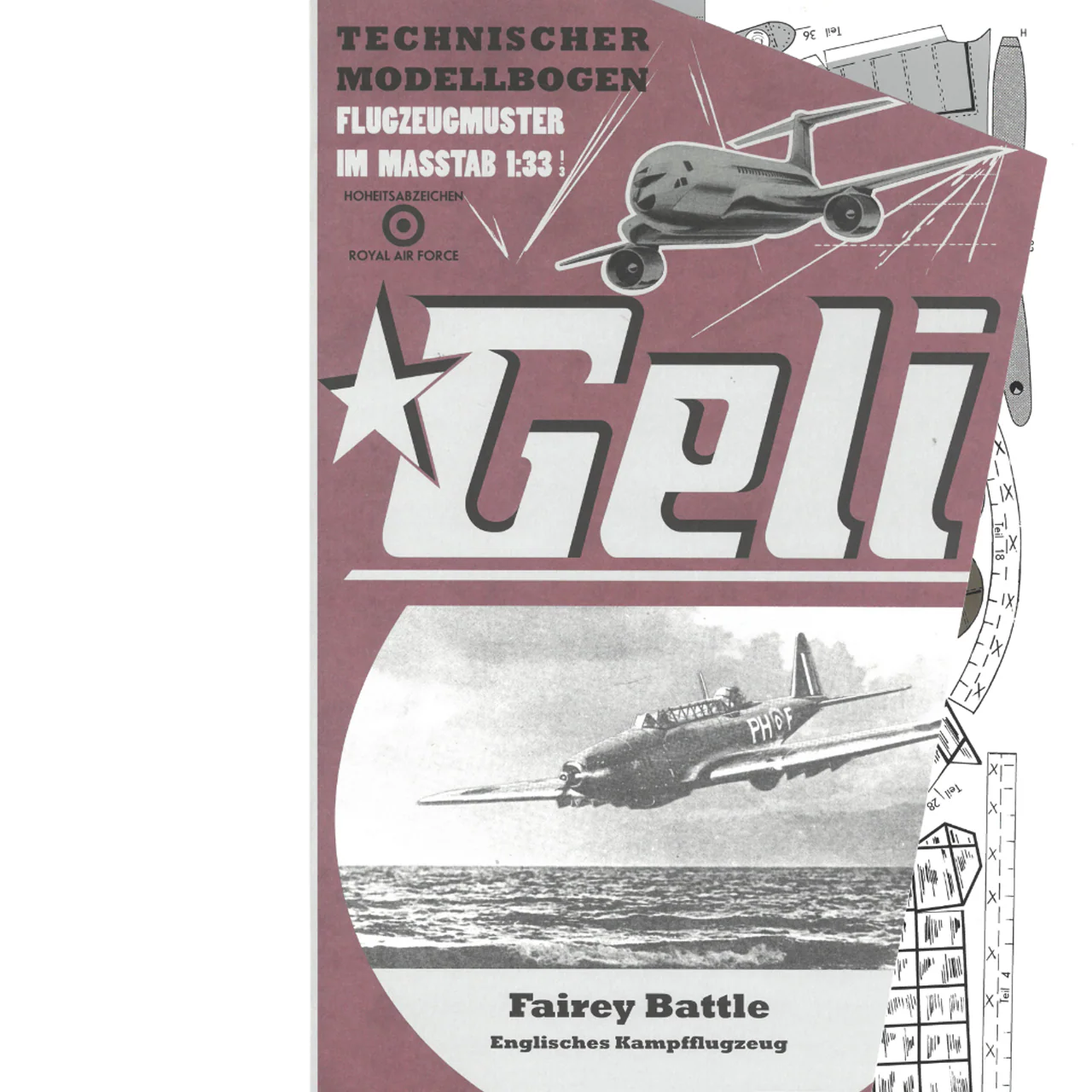 Papierový model - Fairey Battle