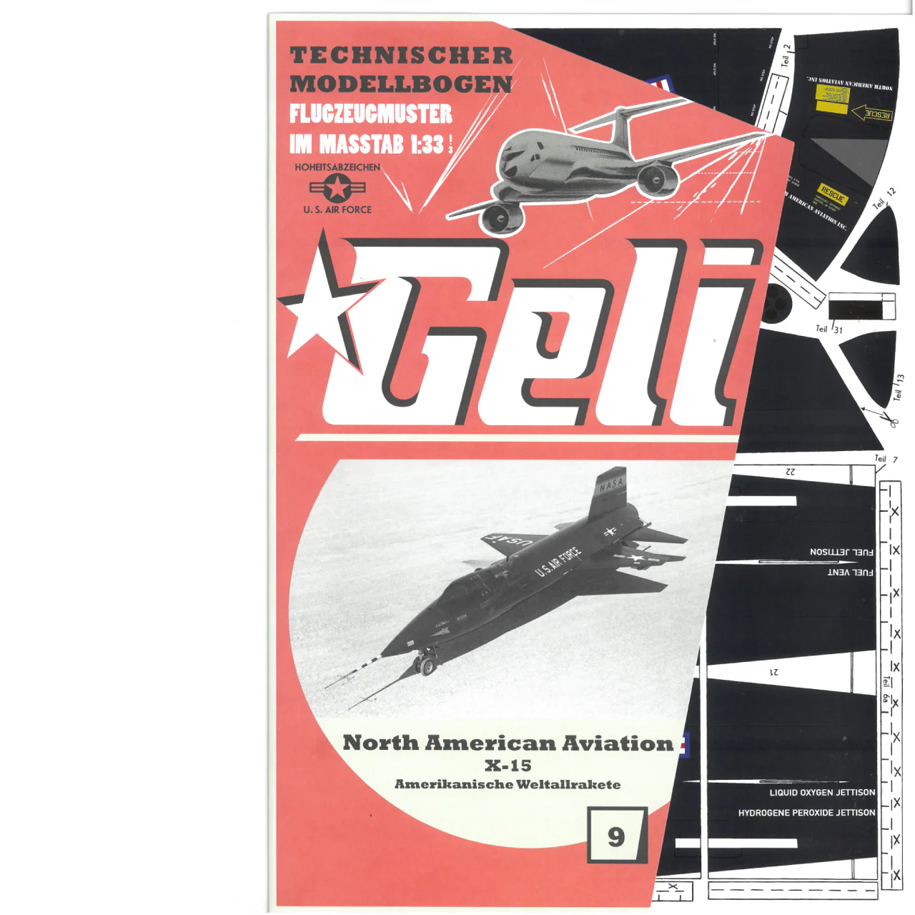 Papierový model - North American X-15