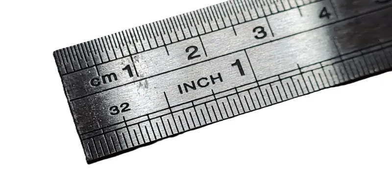 Nerezové pravítko 10 cm / 4 Inch