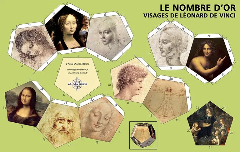 Papierový model - Le Nombre d'or - Da'Vinciho 12-sten