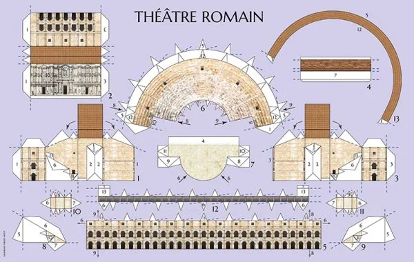 Papierový model - Rímske divadlo