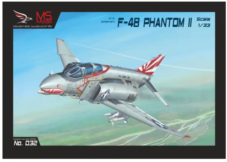 Papierový model - Lietadlo F-4B Phantom II