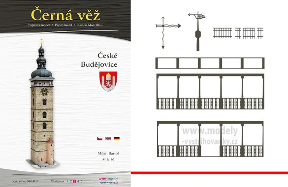 Laserom rezaný doplnok pre Čierna Veža - České Budejovice
