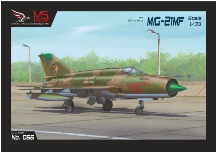 Papierový model - Stíhacie lietadlo MiG-21MF DDR