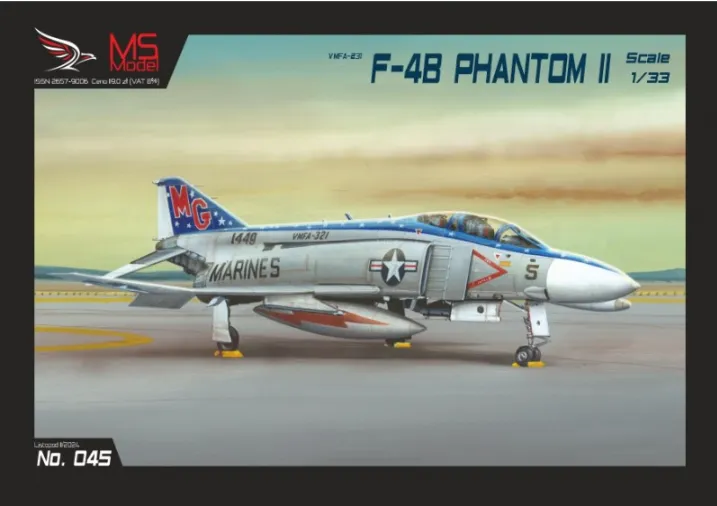 Papierový model - F-4B Phantom II VFMA-321- MS45