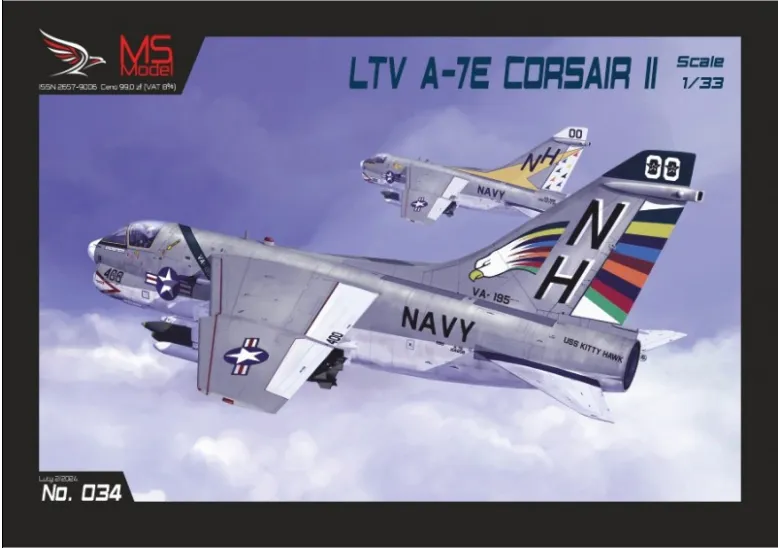 Papierový model - LTV A-7E Corsair II - MS34