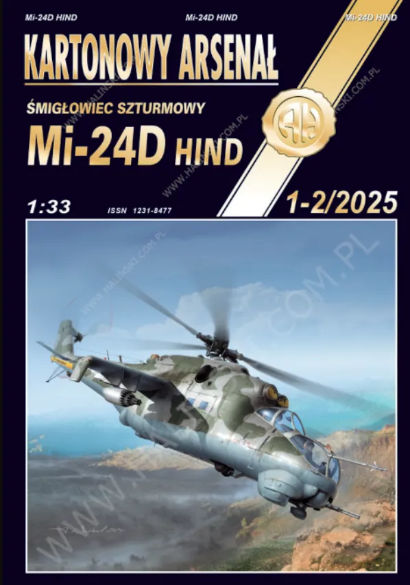 Papierový model - Mi-24D Hind (2025)