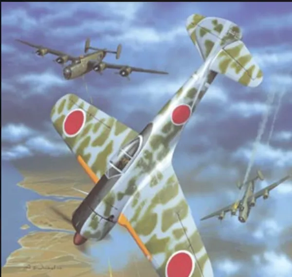 Papierový model - Ki-43-II Hayabusa (offset/regular paper)