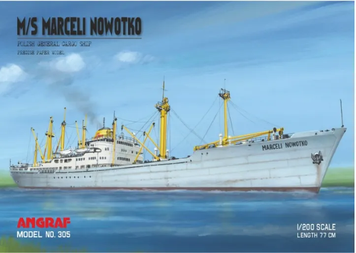 Papierový model - Nákladná loď M/S Marceli Nowotko